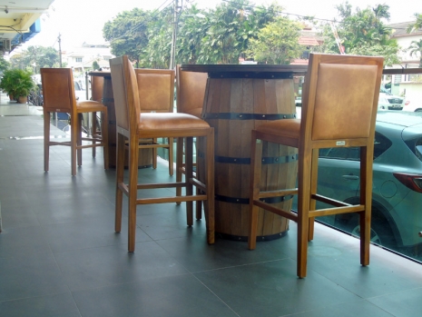 Teak Furniture Malaysia bar tables healy barrel table d70