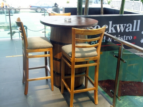 Teak Furniture Malaysia bar tables healy barrel table d70