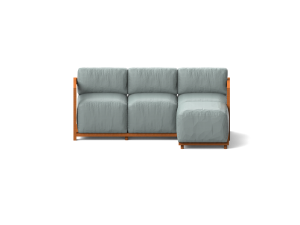 Teak Furniture Malaysia in/out sofa 2 pc sectional meridiana sofa