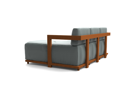 Teak Furniture Malaysia in/out sofa 2 pc sectional meridiana sofa