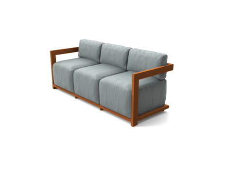 Teak Furniture Malaysia in/out sofa 3 seater meridiana sofa 