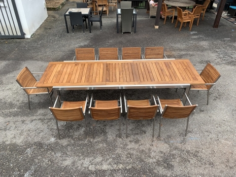Teak Furniture Malaysia outdoor tables accura extension table l250