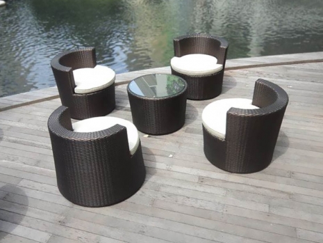 Teak Furniture Malaysia terrace sets latte set (chair)