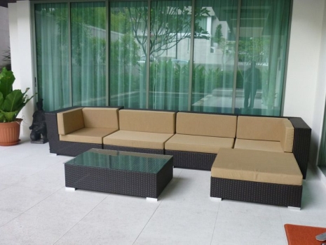 Teak Furniture Malaysia in/out sofa reunion modular sofa (middle)