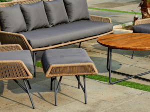 Teak Furniture Malaysia in/out sofa saud ottoman 