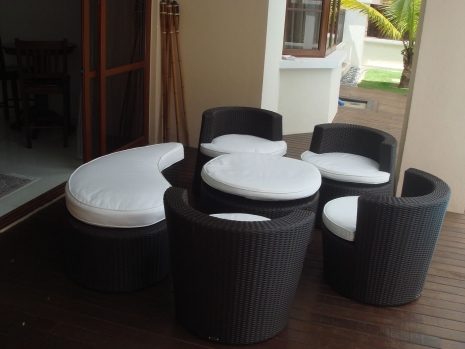 Teak Furniture Malaysia terrace sets latte set (chair)