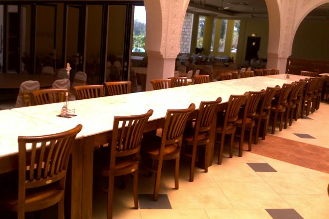 restaurant furniture al rawsha restaurant concorde dining chair, kopitiam dining table d100, koorg marbletop table l 90